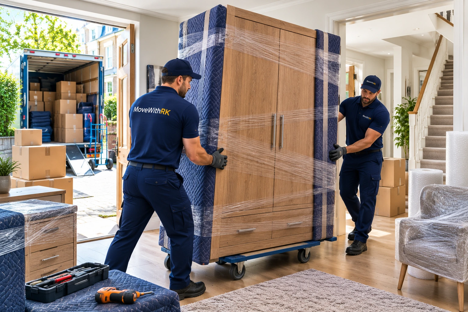 wardrobe cabinet moving
